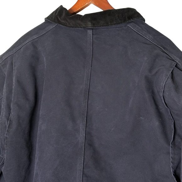 Carhartt C26 Coat Mens XL Blue Sandstone Duck Canvas Quilt Lined Shasta *Read - Picture 6 of 12